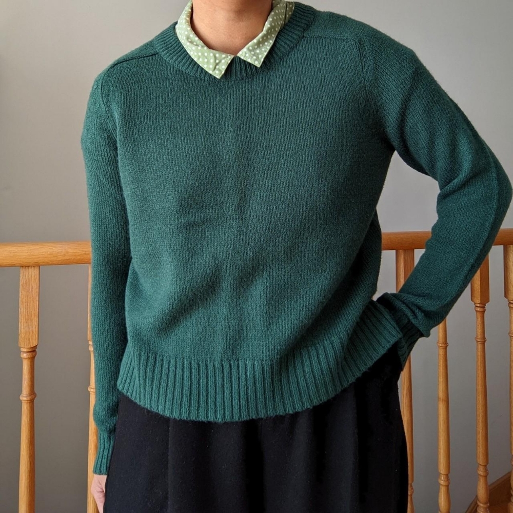 forest green knit sweater [size small] [from H&M about 8 years ago]